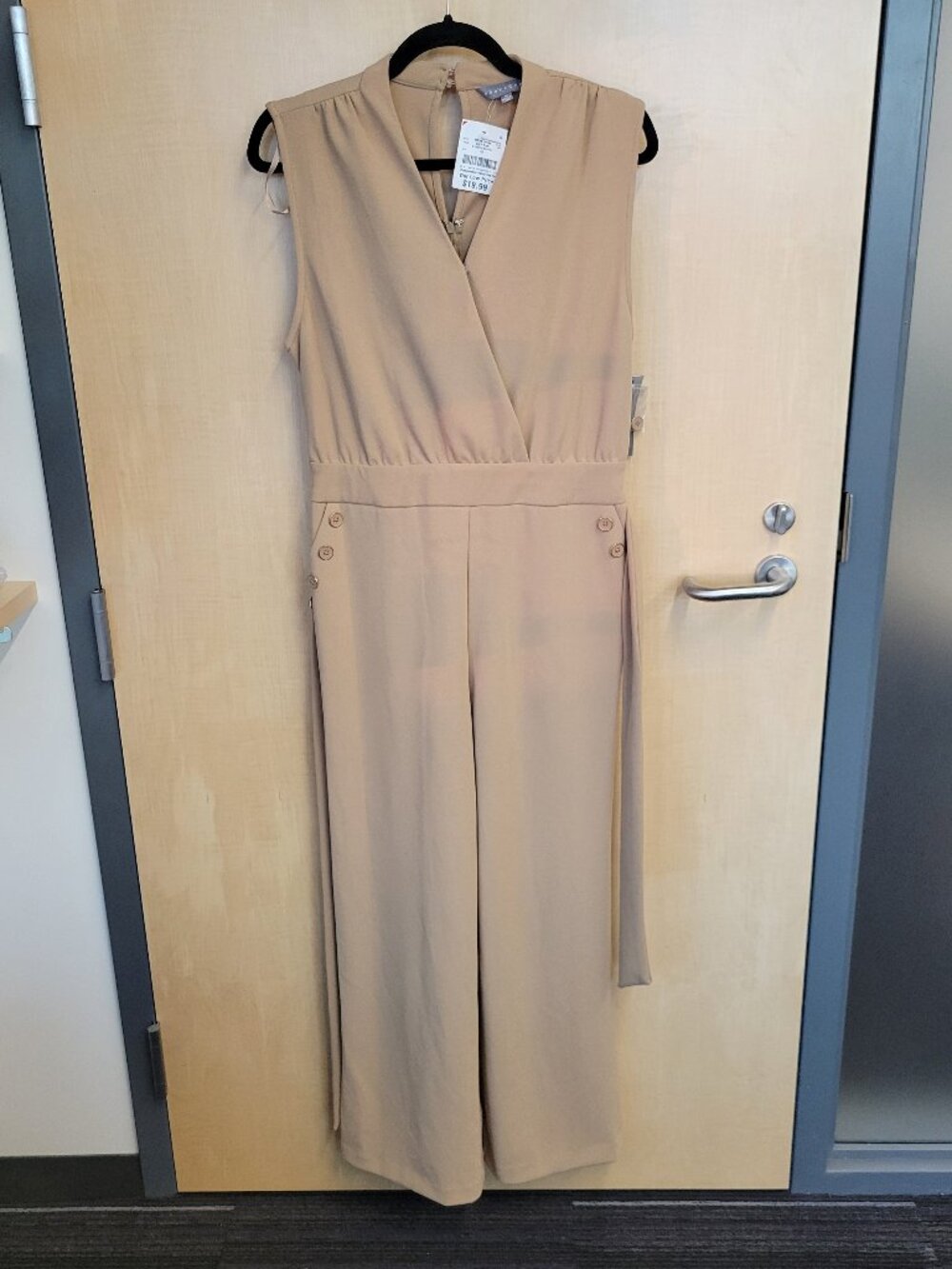 Sharagano Wide-Leg Sleeveless Jumpsuit